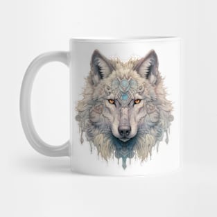 Wolf Face Artwork | Stunning Wildlife Graphic Print Mug